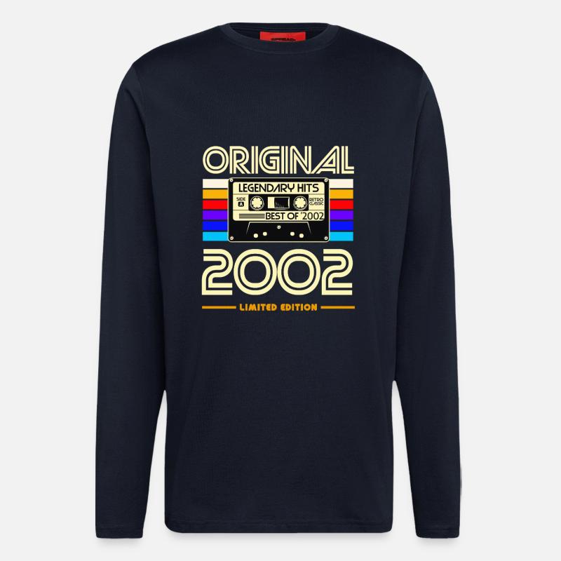 Original 2002 Cassette Retro - Longsleeve - made by SPREAD - DARK NAVY