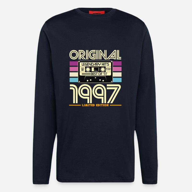 Original 1997 Cassette Retro - Longsleeve - made by SPREAD  - DARK NAVY