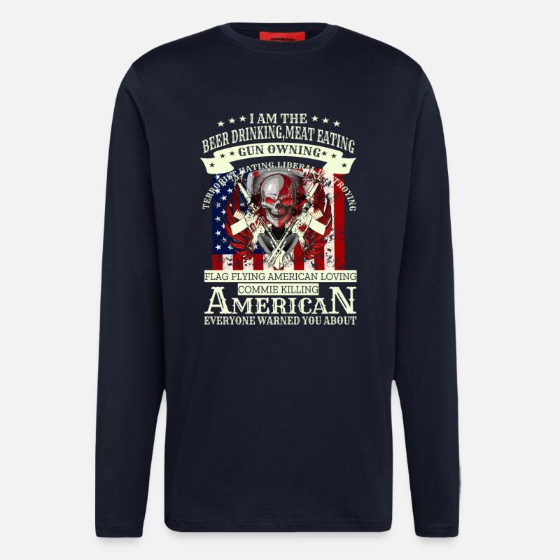 Army skull - Longsleeve - made by SPREAD - DARK NAVY