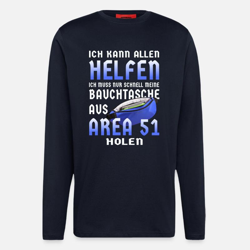 Meine Bauchtasche - Langarmshirt - made by SPREAD - DARK NAVY