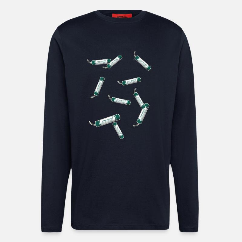Pyro firecrackers - Longsleeve - made by SPREAD  - DARK NAVY