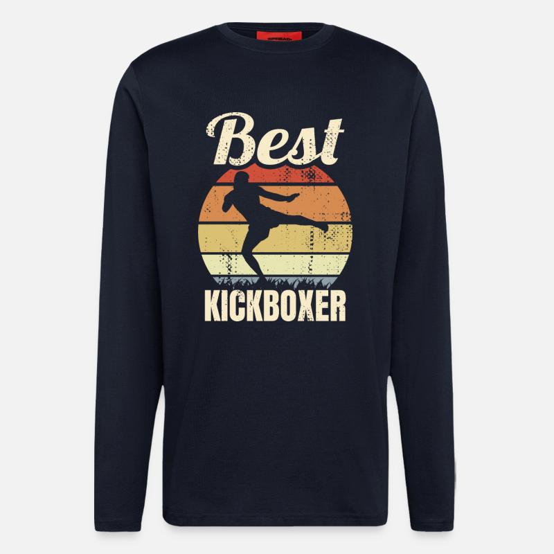 Best Kickboxer - Langarmshirt - made by SPREAD - DARK NAVY