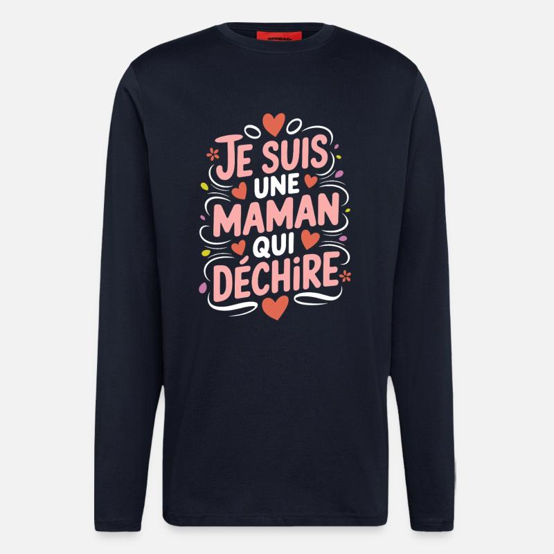 Ich bin eine Killer-Mutter - Langarmshirt - made by SPREAD  - DARK NAVY