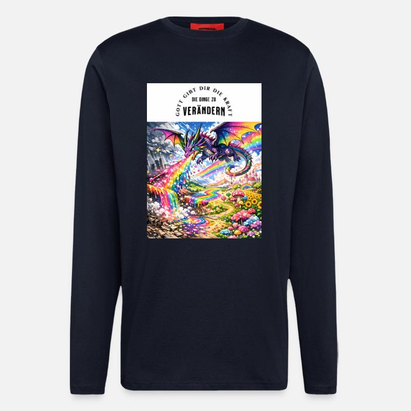 Scooping Dragons - Longsleeve - made by SPREAD  - DARK NAVY