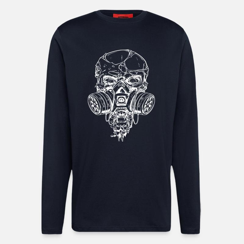 Zombie Jäger - Langarmshirt - made by SPREAD  - DARK NAVY