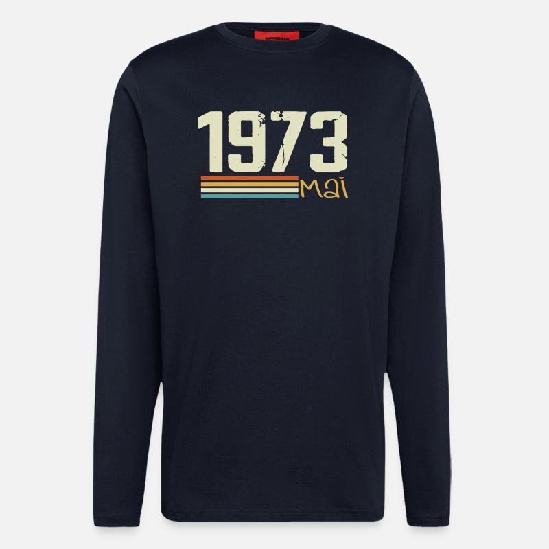 Mai 1973 - Langarmshirt - made by SPREAD  - DARK NAVY