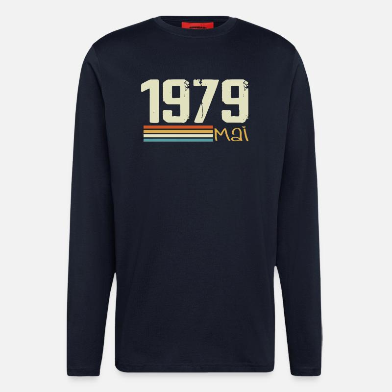 Mai 1979 - Langarmshirt - made by SPREAD  - DARK NAVY