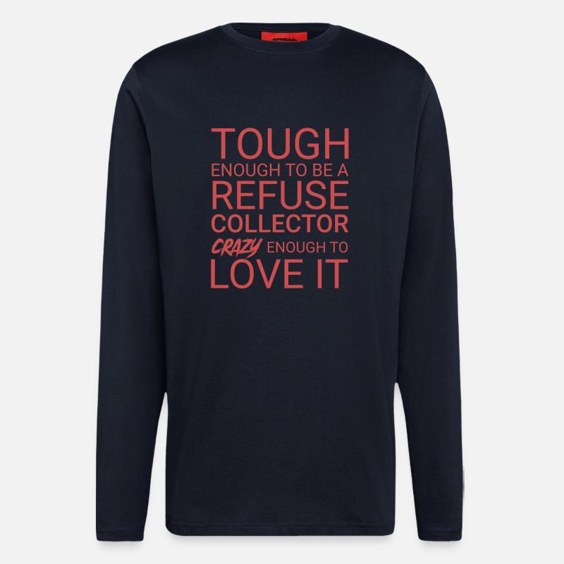 Refuse collector Crazy - Langarmshirt - made by SPREAD  - DARK NAVY