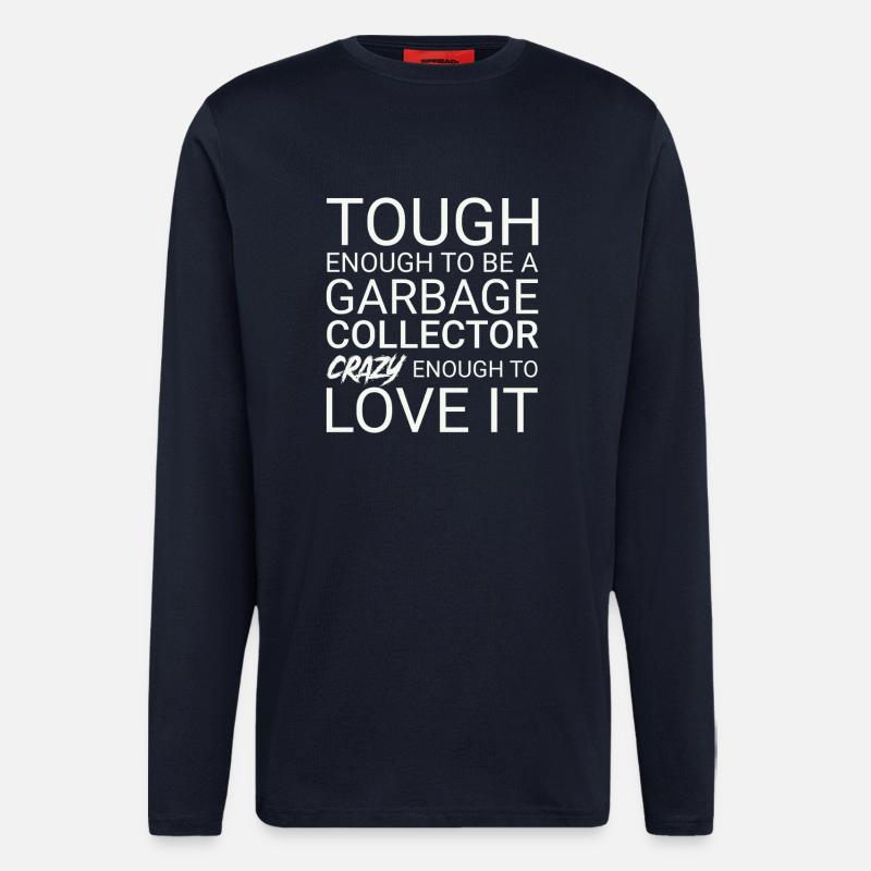 Garbage collector Crazy - Longsleeve - made by SPREAD  - DARK NAVY
