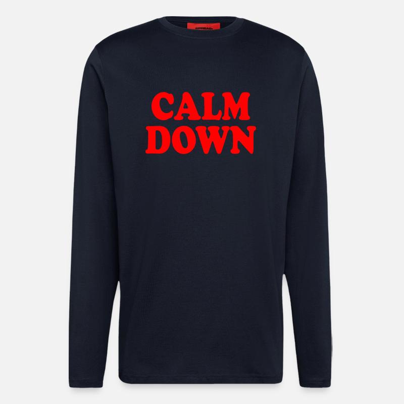 Calm down - Langarmshirt - made by SPREAD  - DARK NAVY