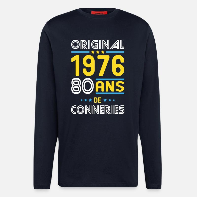 Original – 1976 – 50 Jahre - Langarmshirt - made by SPREAD  - DARK NAVY