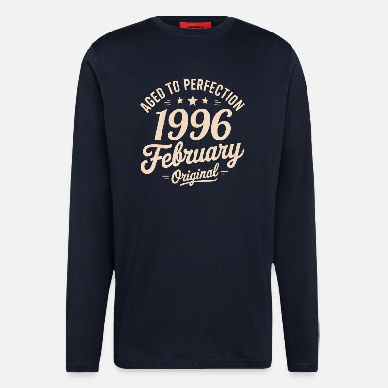 Février 1996 – Februar 1996 - Langarmshirt - made by SPREAD  - DARK NAVY