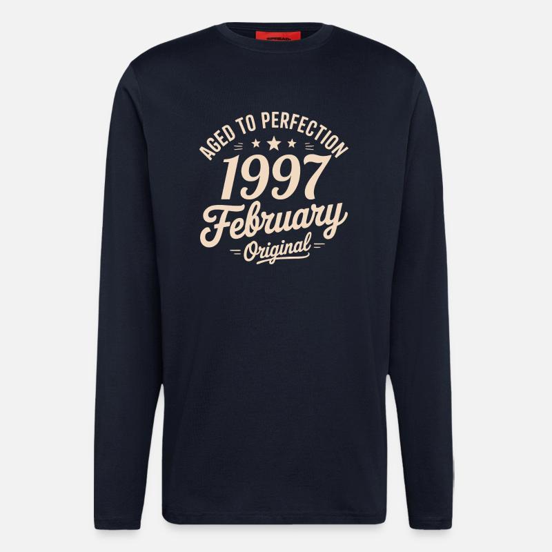 Février 1997 – Februar 1997 - Langarmshirt - made by SPREAD  - DARK NAVY