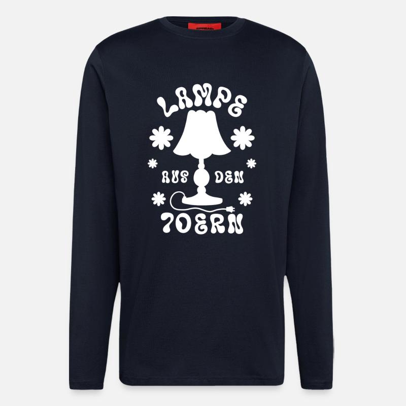 Lampe aus den 70ern - Langarmshirt - made by SPREAD  - DARK NAVY