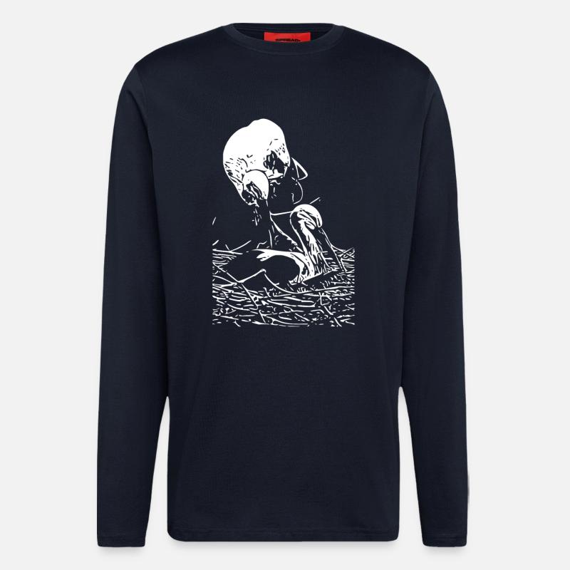 Storch - Langarmshirt - made by SPREAD  - DARK NAVY