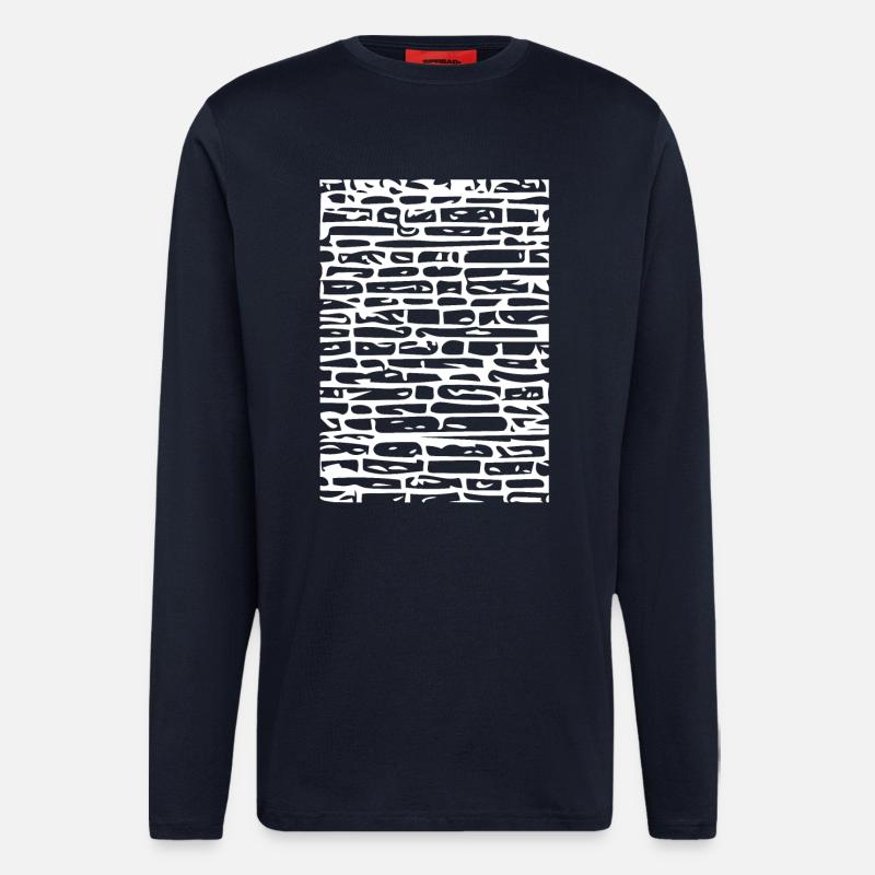 Wall sketch - Longsleeve - made by SPREAD - DARK NAVY