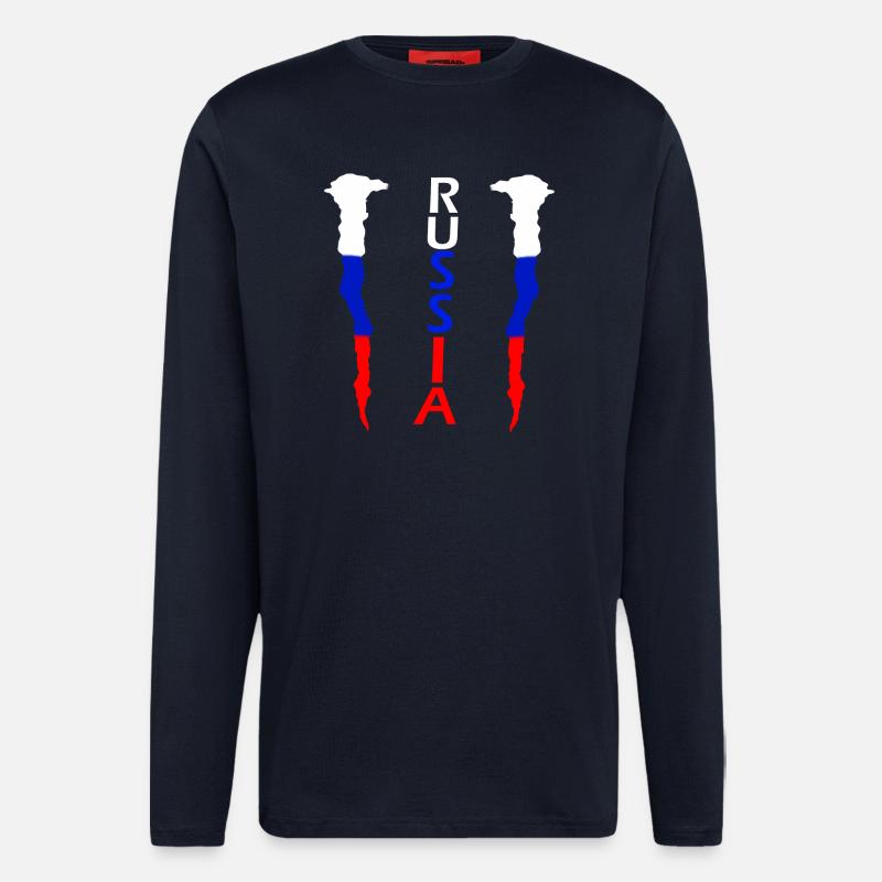 russia_2 - Langarmshirt - made by SPREAD  - DARK NAVY
