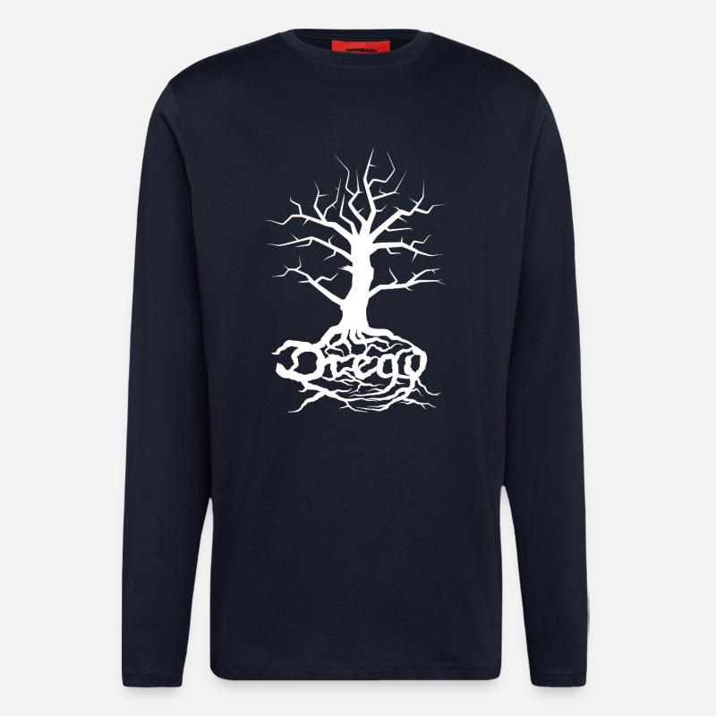 Dread Tree White - Longsleeve - made by SPREAD  - DARK NAVY