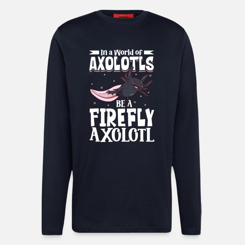 Be a Firefly Axolotl - Longsleeve - made by SPREAD  - DARK NAVY