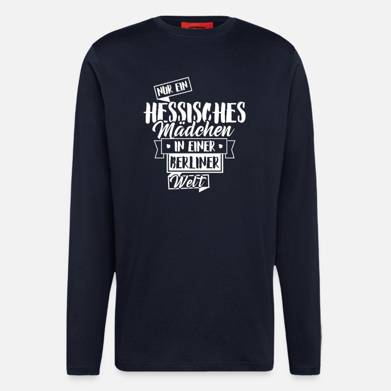 Hessisches Mädchen - Langarmshirt - made by SPREAD  - DARK NAVY