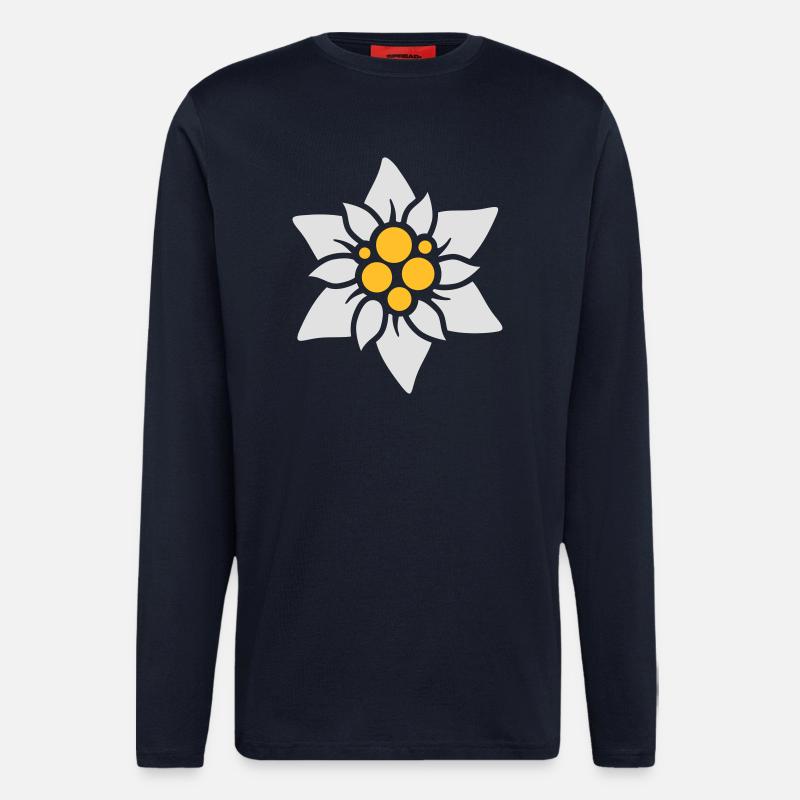 Edelweiß - Langarmshirt - made by SPREAD  - DARK NAVY