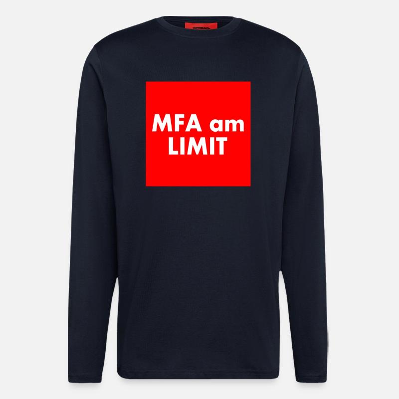 Mfa am limit - Langarmshirt - made by SPREAD  - DARK NAVY