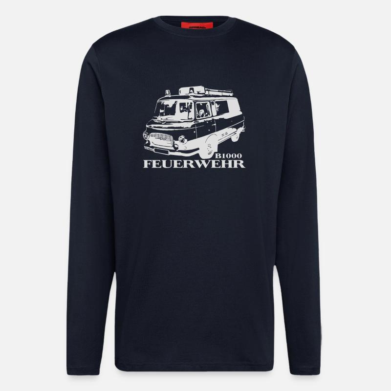 Barkas B1000 Feuerwehr - Langarmshirt - made by SPREAD  - DARK NAVY