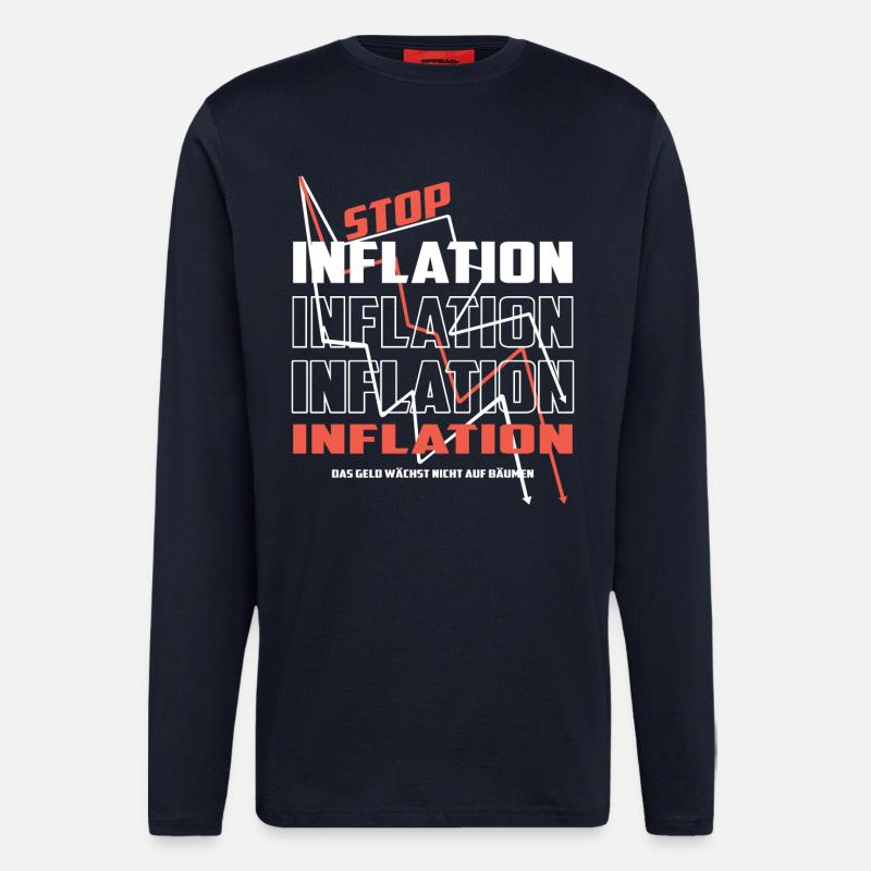 Stop Inflation - Longsleeve - made by SPREAD - DARK NAVY