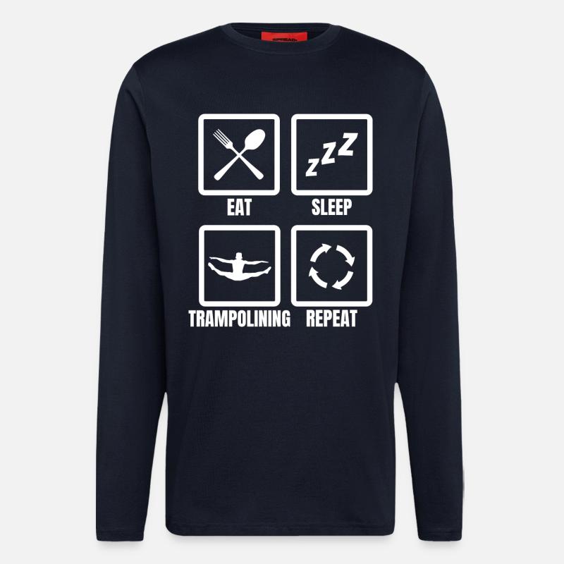 Trampoline Routine - Longsleeve - made by SPREAD  - DARK NAVY