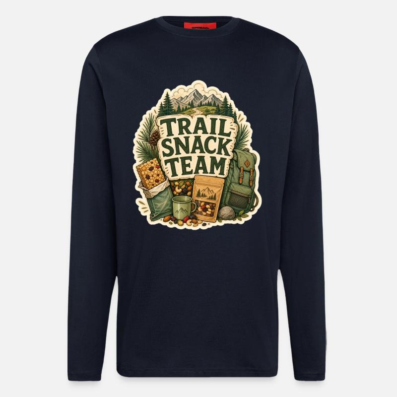 TRAIL SNACK TEAM Snacks - Langarmshirt - made by SPREAD - DARK NAVY