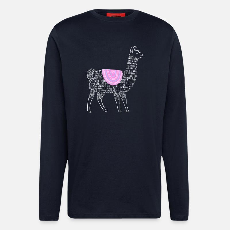 Boho Lama - Langarmshirt - made by SPREAD  - DARK NAVY