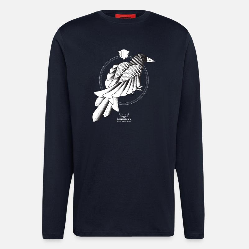 Die Krähe - Langarmshirt - made by SPREAD  - DARK NAVY