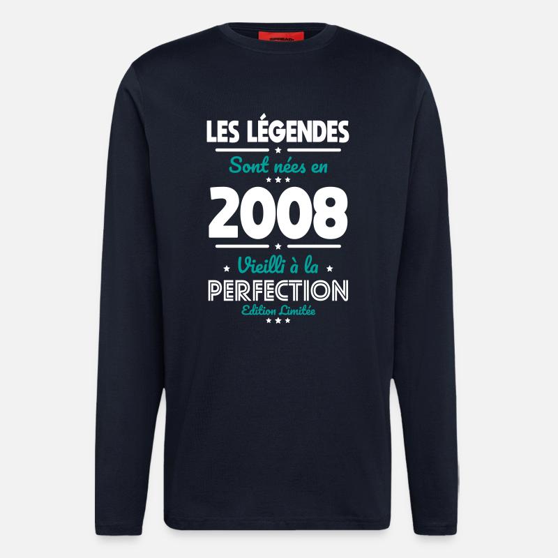 2008 – Legends – Perfekt gereift - Langarmshirt - made by SPREAD  - DARK NAVY