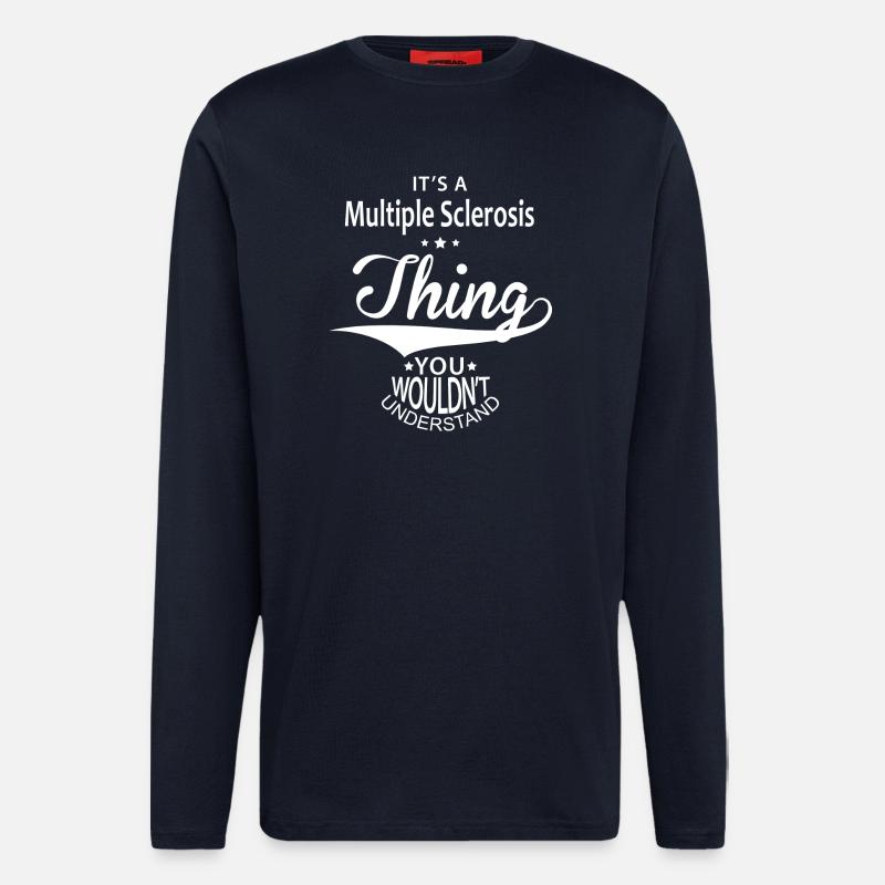 Multiple Sclerosis - Langarmshirt - made by SPREAD  - DARK NAVY