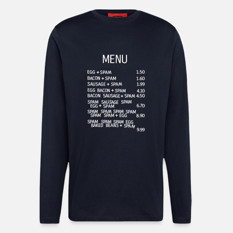 Seriously Pointless Awful Menu - Longsleeve - made by SPREAD  - DARK NAVY