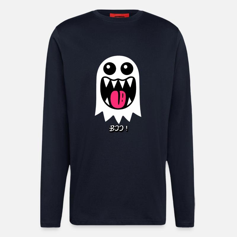 Ghost Buh - Langarmshirt - made by SPREAD  - DARK NAVY