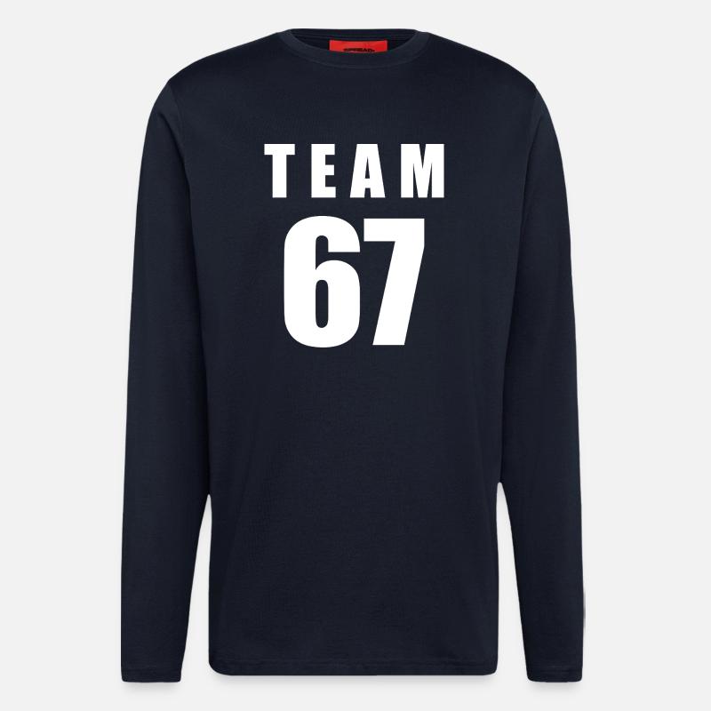 Team 67 - Langarmshirt - made by SPREAD  - DARK NAVY