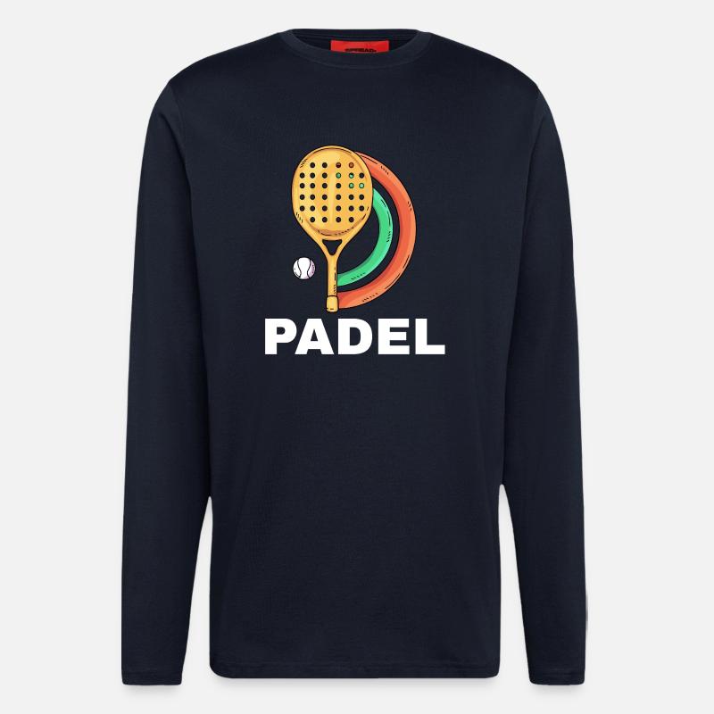 I can't I have padel - Longsleeve - made by SPREAD - DARK NAVY