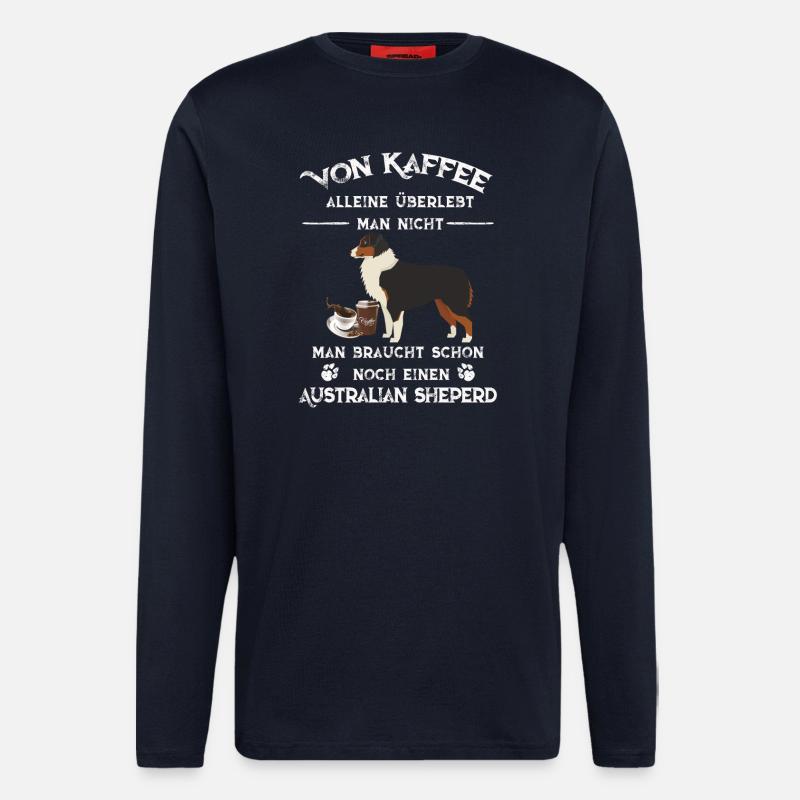 Australian Sheperd - Langarmshirt - made by SPREAD  - DARK NAVY