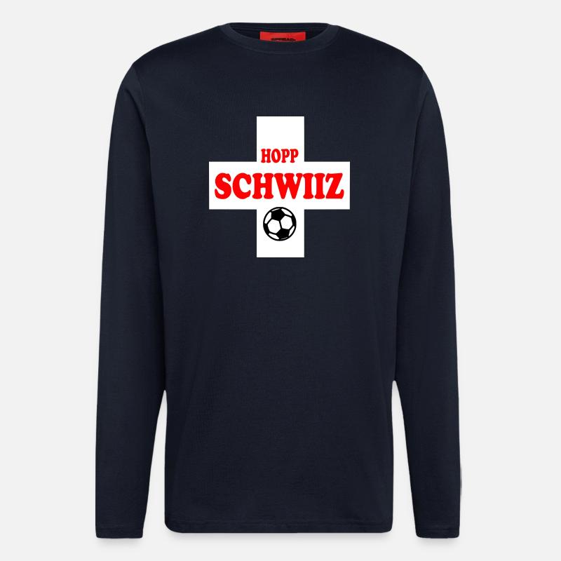 Schweiz - Langarmshirt - made by SPREAD  - DARK NAVY