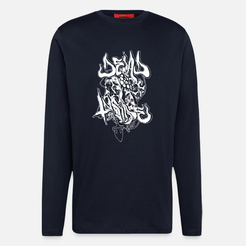 Meta Style Urban Demon Graphics - Longsleeve - made by SPREAD - DARK NAVY