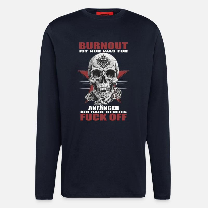 Burnout is for beginners - Longsleeve - made by SPREAD - DARK NAVY