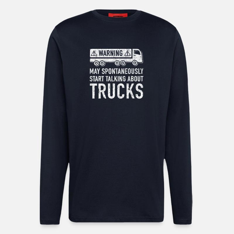 Funny Trucker Gift Idea - Longsleeve - made by SPREAD - DARK NAVY