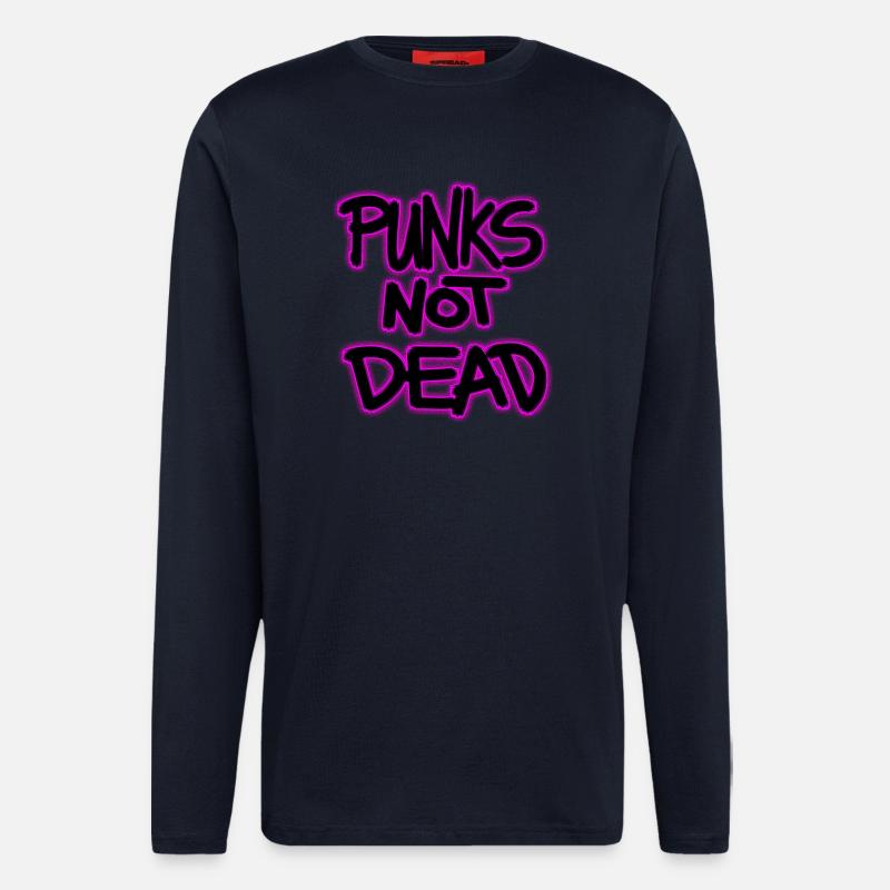 punks not dead - Langarmshirt - made by SPREAD  - DARK NAVY