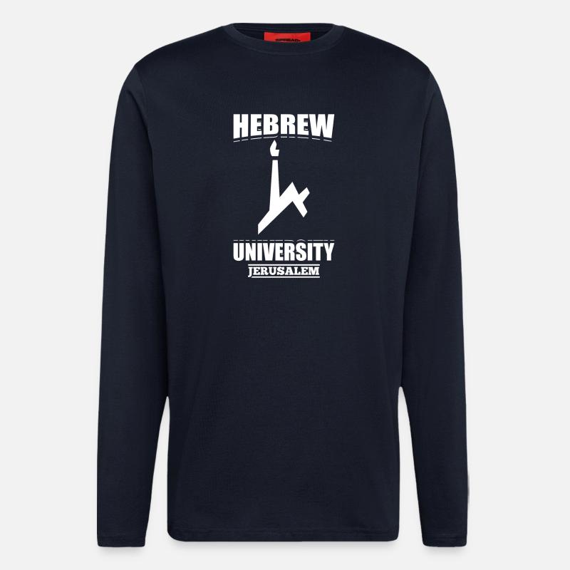 Hebräische Universität Jerusalem - Langarmshirt - made by SPREAD  - DARK NAVY