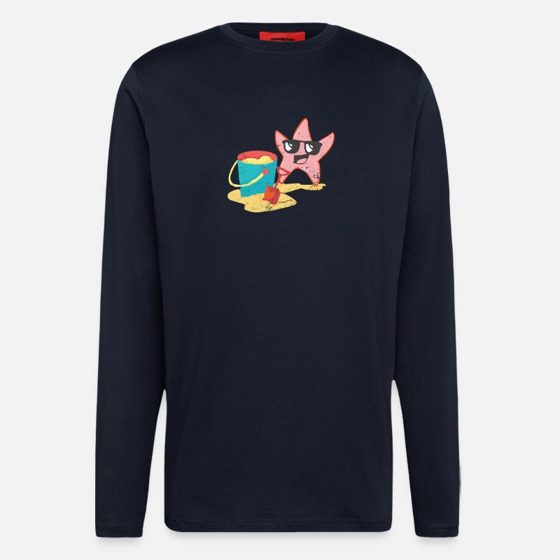 Beach time - Langarmshirt - made by SPREAD  - DARK NAVY