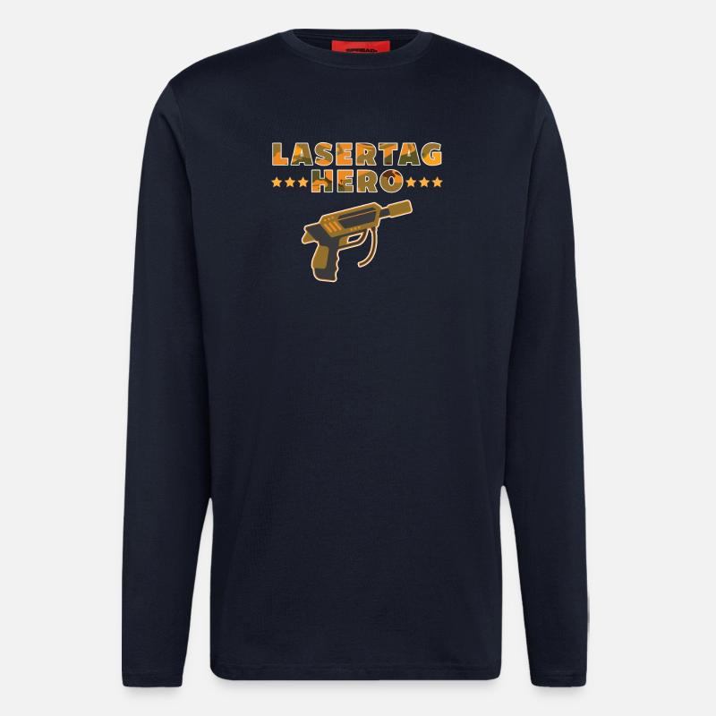 LASER DAY HERO - Longsleeve - made by SPREAD - DARK NAVY