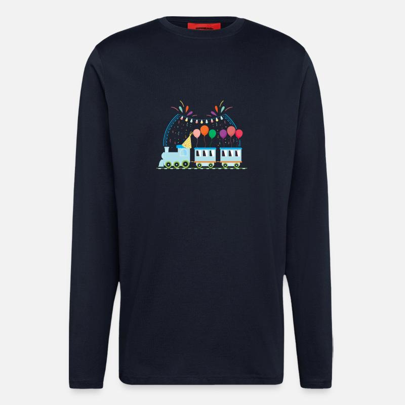 Zugführer Kinder Design - Langarmshirt - made by SPREAD  - DARK NAVY