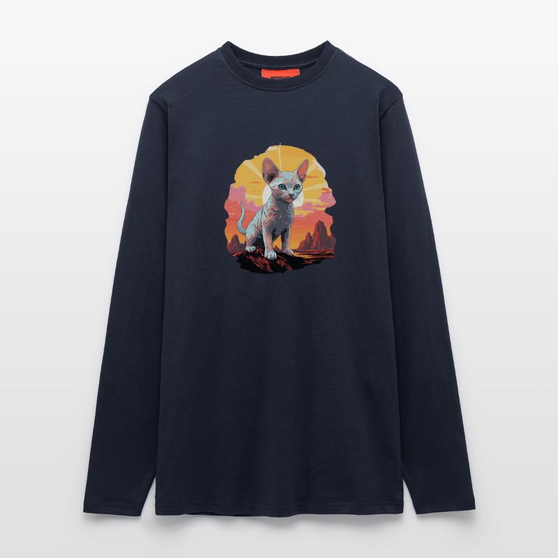 Devon Rex Kätzchen Devon Rex Katze Langarmshirt - made by SPREAD 