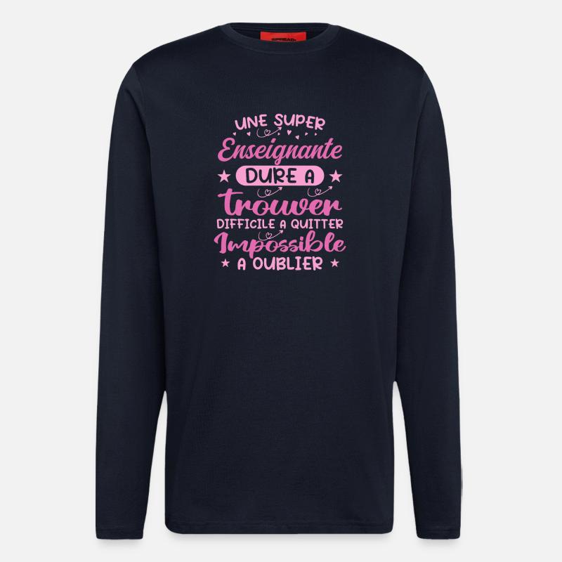 Ein toller Lehrer - Lehrergeschenk - Langarmshirt - made by SPREAD  - DARK NAVY